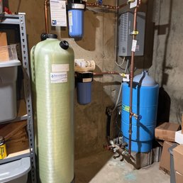 Brand new water softening system! Brand new water softening system!