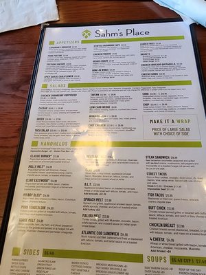 Menu photo 3 Sahm's Place Indianapolis, IN