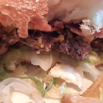 The Promontory - This the inside of my burger and it's the second one! - Bars Near Me - Chicago, Illinois
