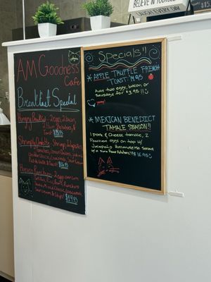 Menu photo 1 AM Goodness Cafe Vista, CA