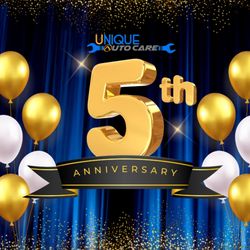 Unique Auto Care - 2023 We celebrate our 5th year anniversary. We  thank all of our customers for the trust and loyalty.
