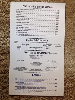 Menu photo 5 El Compadre Atascadero, CA Menu photo 5 El Compadre Atascadero, CA