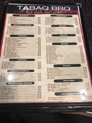 Menu photo 2 Tabaq Restaurant & BBQ Edison, NJ