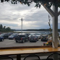 Y-Knot on the Water Gourmet Eatery - The view from the deck overlooks the beautiful Damariscotta River