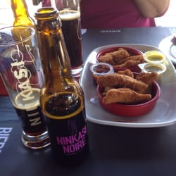 Ninkasi - Dips de poulet et bonne bière !