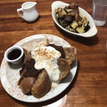 Morning Glory Café - Special French Toast & Side of Potatoes - Vegetarian Near Me - Eugene, Oregon