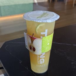 frangipani jasmine green lemon tea w crystal boba