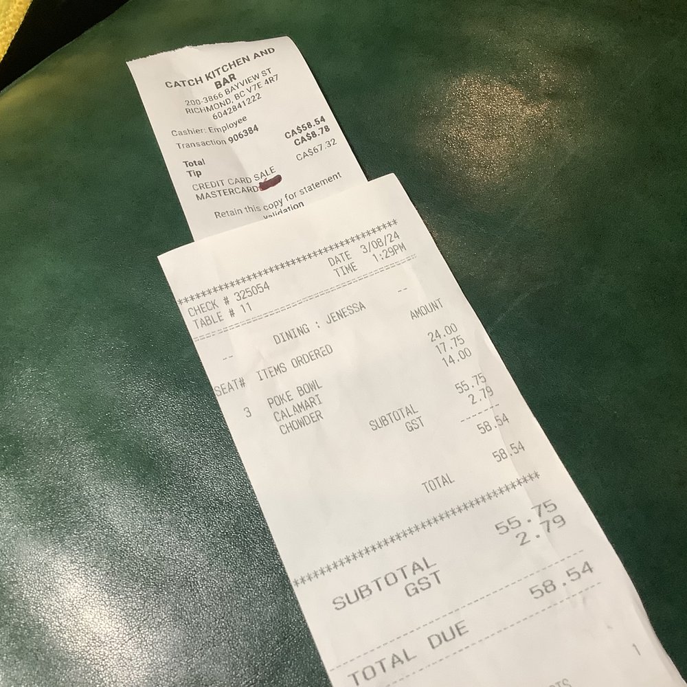 4 people---2 separate bills