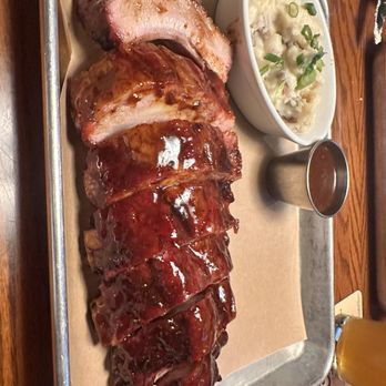 Back Forty Texas BBQ - Half rack baby back and garlic mash - American Near Me - Pleasant Hill, California