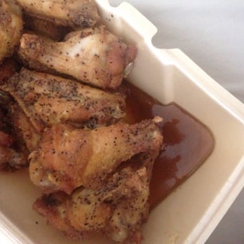 Wingstop - Got an order to go and I'm not sure if this is normal to have a cesspool of oil at the bottom but .... Ok. - Chicken Wings Near Me - Lakewood, California