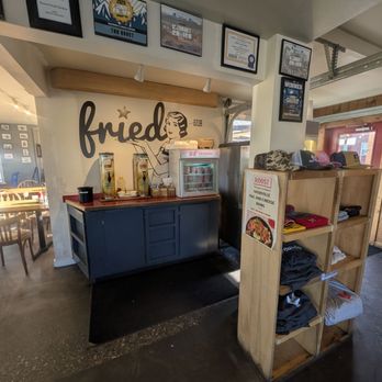 Roost Fried Chicken - Inside is very rustic and casual - Southern Near Me - Bozeman, Montana Roost Fried Chicken - Inside is very rustic and casual - Southern Near Me - Bozeman, Montana
