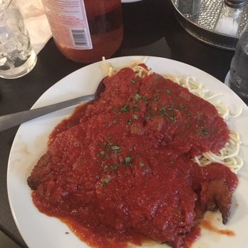 Amici Italian Grille - Chicken Parmigiana W/ Homemade Spaghetti - Italian Near Me - Berwick, Pennsylvania