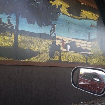 Starbucks - Mural along drive thru - Coffee & Tea Near Me - Milpitas, California