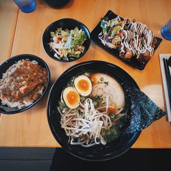 Yua Ramen - 1. Shoyu Tonkotsu with a side of curry rice and Karaage - Ramen Near Me - Edmonds, Washington Yua Ramen - 1. Shoyu Tonkotsu with a side of curry rice and Karaage - Ramen Near Me - Edmonds, Washington