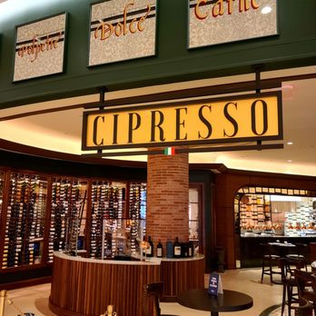 Cipresso - Main entrance showing the wine room to the left. - Italian Near Me - Hollywood, Florida