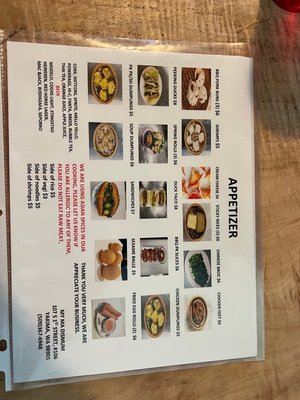 Menu photo 7 My Ma Dim Sum Yakima, WA