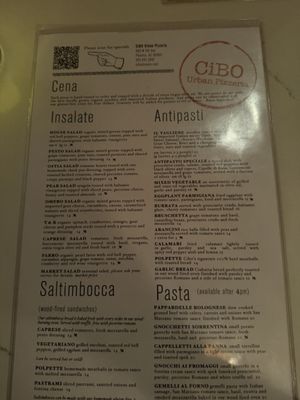 Menu photo 2 Cibo Phoenix, AZ