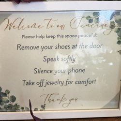 The Hideaway Massage and Spa Retreat - Welcome sign