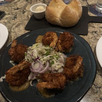 Tommy Bahama - World Famous Coconut Shrimp - Large & complementary bread - Seafood Near Me - Kihei, Hawaii Tommy Bahama - World Famous Coconut Shrimp - Large & complementary bread - Seafood Near Me - Kihei, Hawaii