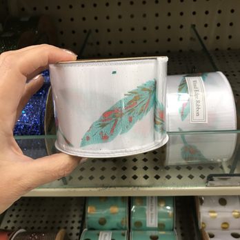 Hobby Lobby - Wired feather ribbon!! - Arts & Crafts Near Me - Sterling Heights, Michigan