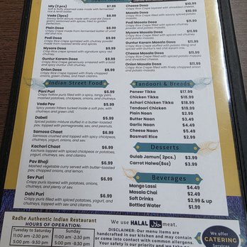 Radhe Authentic Indian Restaurant - Street Food Menu - Indian Near Me - Riverview, Florida Radhe Authentic Indian Restaurant - Street Food Menu - Indian Near Me - Riverview, Florida