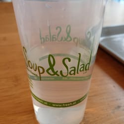 fresh soup and salad - Free water!