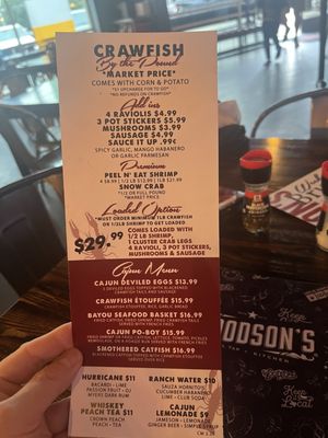 Menu photo 3 Woodson's Local Tap + Kitchen Conroe, TX
