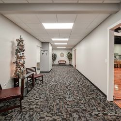Amazing Space Banquet Hall - Elegant decor throughout each hallway providing an elegant Banquet Hall feel