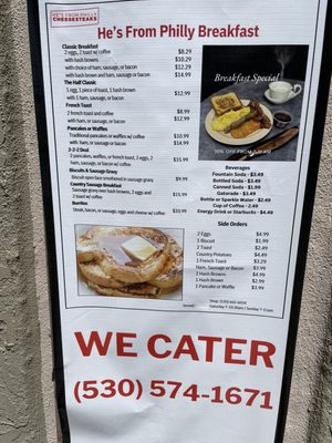 Menu photo 1 He's From Philly Cheesesteaks Woodland, CA Menu photo 1 He's From Philly Cheesesteaks Woodland, CA