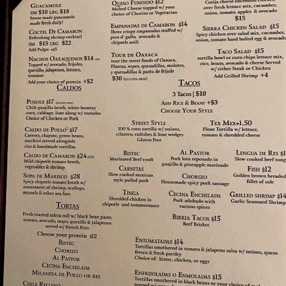 La Cabanita - Menu, part 1 - Mexican Near Me - Poughkeepsie, New York La Cabanita - Menu, part 1 - Mexican Near Me - Poughkeepsie, New York