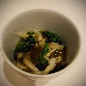 Oriole - I think they called this Custard- matauke - spruce. It was a very flavorful soup - delicious mushrooms at the bottom! - New American Near Me - Chicago, Illinois Oriole - I think they called this Custard- matauke - spruce. It was a very flavorful soup - delicious mushrooms at the bottom! - New American Near Me - Chicago, Illinois