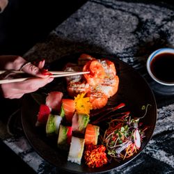 Asian fusion cuisine at Mya rooftop