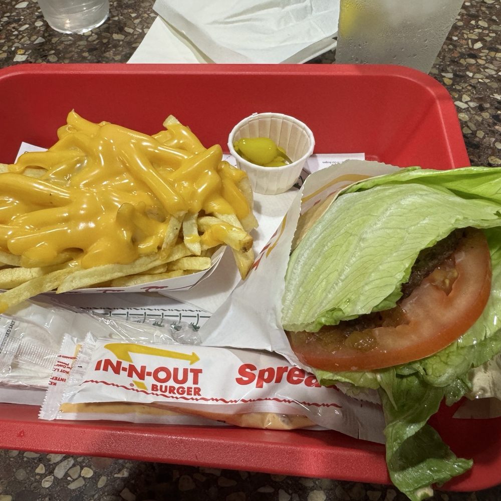 In-N-Out Burger - Protein style with cheese fries - Burgers Near Me - Keizer, Oregon In-N-Out Burger - Protein style with cheese fries - Burgers Near Me - Keizer, Oregon