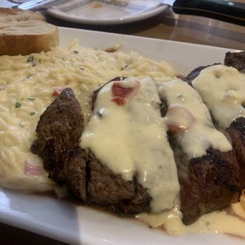 Che Bello Kitchen - New York Strip with creamy risotto - Italian Near Me - Bloomington, Indiana