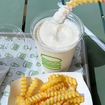 Shake Shack - Spectrum - Crispy Crinkle Cut Fries + Vanilla Shake - Burgers Near Me - Irvine, California Shake Shack - Spectrum - Crispy Crinkle Cut Fries + Vanilla Shake - Burgers Near Me - Irvine, California
