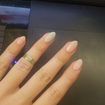 Pretty Nails - overall effect is ok but messy edges and rushed experience. I shaped my nails myself. - Nail Salons Near Me - Burnaby, British Columbia Pretty Nails - overall effect is ok but messy edges and rushed experience. I shaped my nails myself. - Nail Salons Near Me - Burnaby, British Columbia