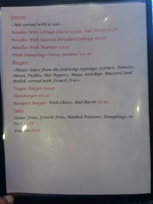Menu photo 6 Budapest Restaurant Toronto, ON