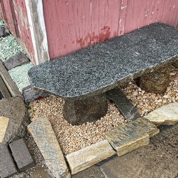 Oregon Decorative Rock - A warm Bench made of Granite materials with more displays of Buckskin and Green Glaciers rocks. - Nurseries & Gardening Near Me - Portland, Oregon Oregon Decorative Rock - A warm Bench made of Granite materials with more displays of Buckskin and Green Glaciers rocks. - Nurseries & Gardening Near Me - Portland, Oregon