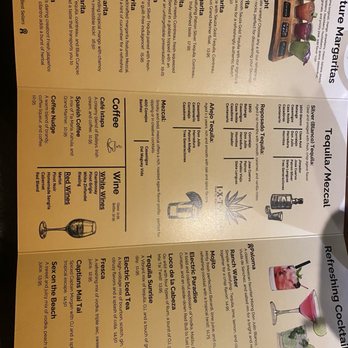 Ixtapa - Drink menu - Mexican Near Me - Cascade Locks, Oregon