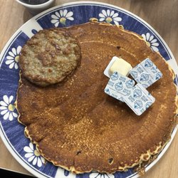 Kids pancake with sausage