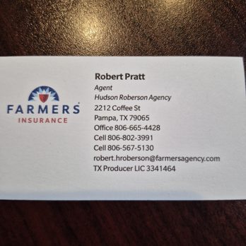 Farmers insurance - Robert Pratt - Home & Rental Insurance Near Me - Pampa, Texas Farmers insurance - Robert Pratt - Home & Rental Insurance Near Me - Pampa, Texas