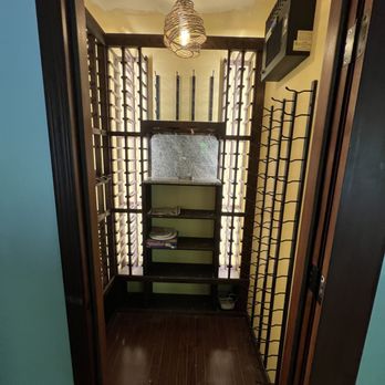 Cortes Electric - Wine Cellar, Added LED low voltage tape light with a pendant that's been in the family for years. - Electricians Near Me Cortes Electric - Wine Cellar, Added LED low voltage tape light with a pendant that's been in the family for years. - Electricians Near Me