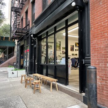 RUBBER N' ROAD - Bench outside area - Men's Clothing Near Me - New York, New York RUBBER N' ROAD - Bench outside area - Men's Clothing Near Me - New York, New York