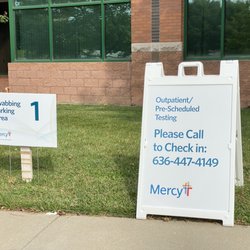 Mercy Care Clinic - Behind building are designated slots for in car testing for COVID-19