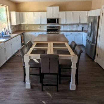 W Cummins & Co - Custom Build - Island Extension
(photo taken before client had new countertops installed) - Furniture Repair Near Me W Cummins & Co - Custom Build - Island Extension
(photo taken before client had new countertops installed) - Furniture Repair Near Me