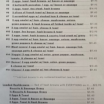 Mia’s Cafe - the menu for the day breakfast - Breakfast & Brunch Near Me - Pine City, Minnesota