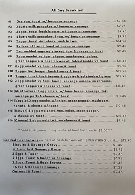 Menu photo 1 Mia’s Cafe Pine City, MN
