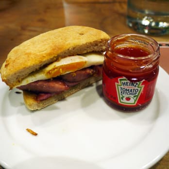 Neighbourhood - Half a breakfast sandwich - American Near Me - Spinningfields, XGM