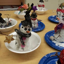 Caballos del Mar - Children's' Winter Class- air dry snowmen.