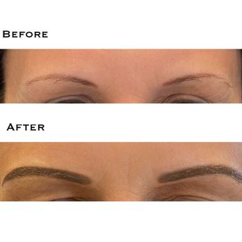 Permanent Makeup by Colleen | Microblading - Client was tired of her thin brows with her old permanent makeup and was ready for a soft Powder Fill. - Permanent Makeup Near Me - Gilbert, Arizona Permanent Makeup by Colleen | Microblading - Client was tired of her thin brows with her old permanent makeup and was ready for a soft Powder Fill. - Permanent Makeup Near Me - Gilbert, Arizona